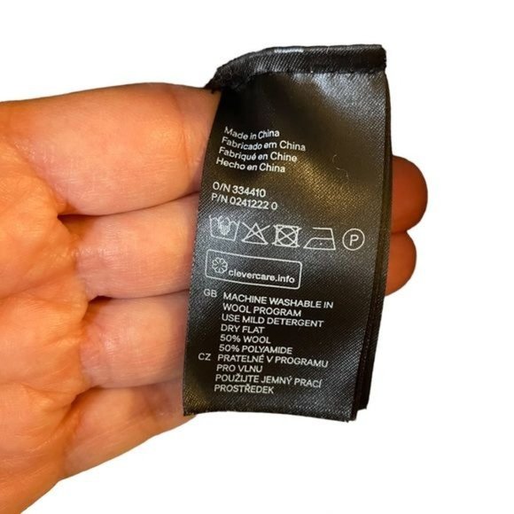 H&M LOGG Sweater Fair Isle Crew Neck Sweater Gray Blue Orange S - Picture 16 of 16